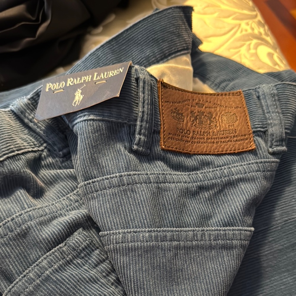 Polo Ralph Lauren Blue Corduroy Pants